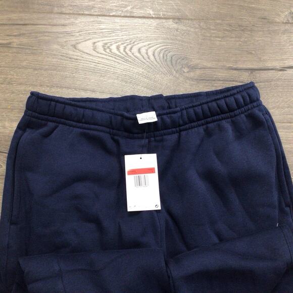 Nike Sportswear Club Fleece Jogger Sweatpants Womens Size Large Navy Blue - Picture 2 of 4
